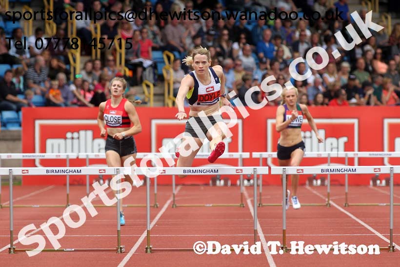 Womens 400 metres hurdles, British Championships, Birmingham. Photo: David T. Hewitson/Sports for All Pics